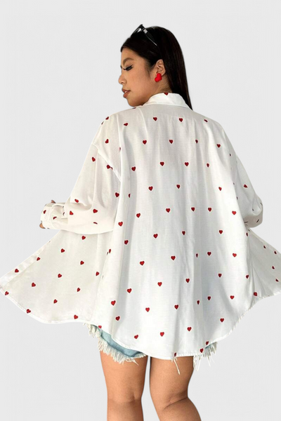 Rhiannon Blusa de Algodón Bordada