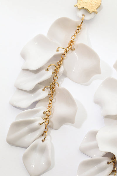 Pendientes de Gotas de Pétalos de Orquídea