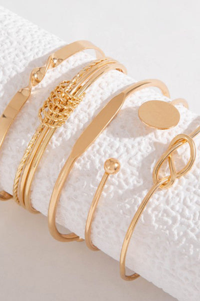 Pulsera de Cadena Geométrica Abierta