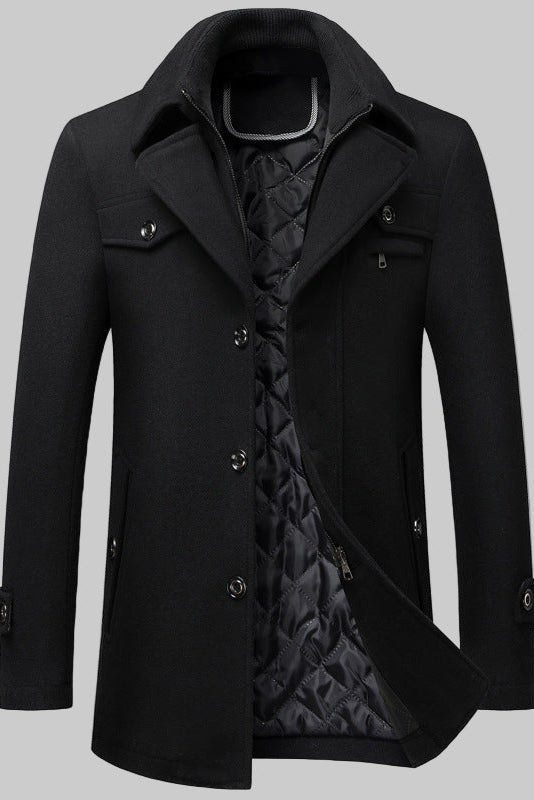 Abrigo de lana para hombre