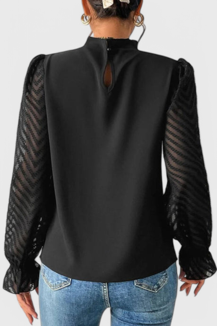 Helga Blusa de Manga Larga Náutica