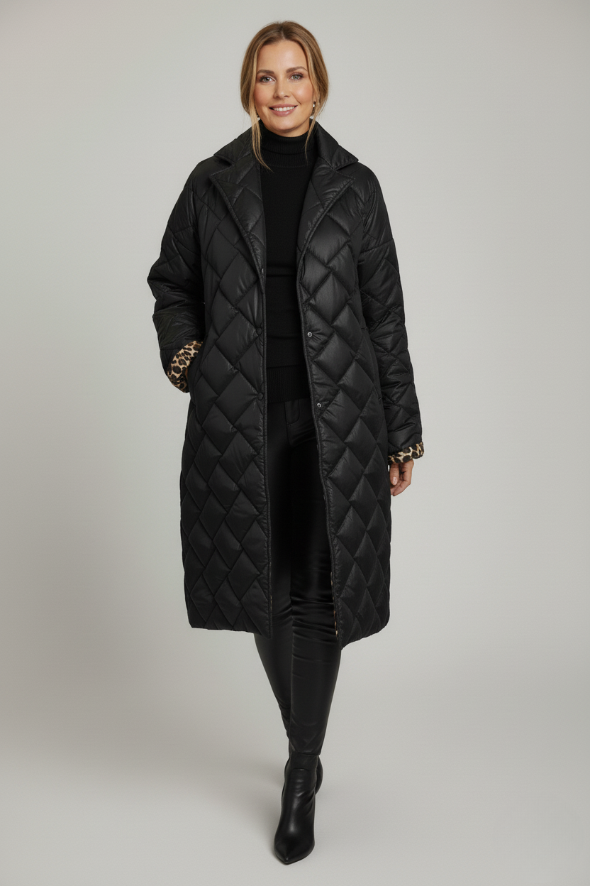 Abrigo acolchado reversible