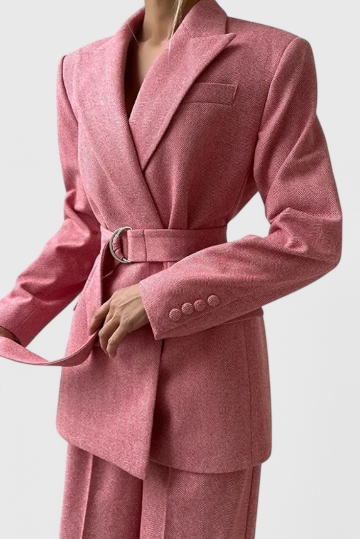 Evena Traje de 3 Piezas con Corsé Estructurado