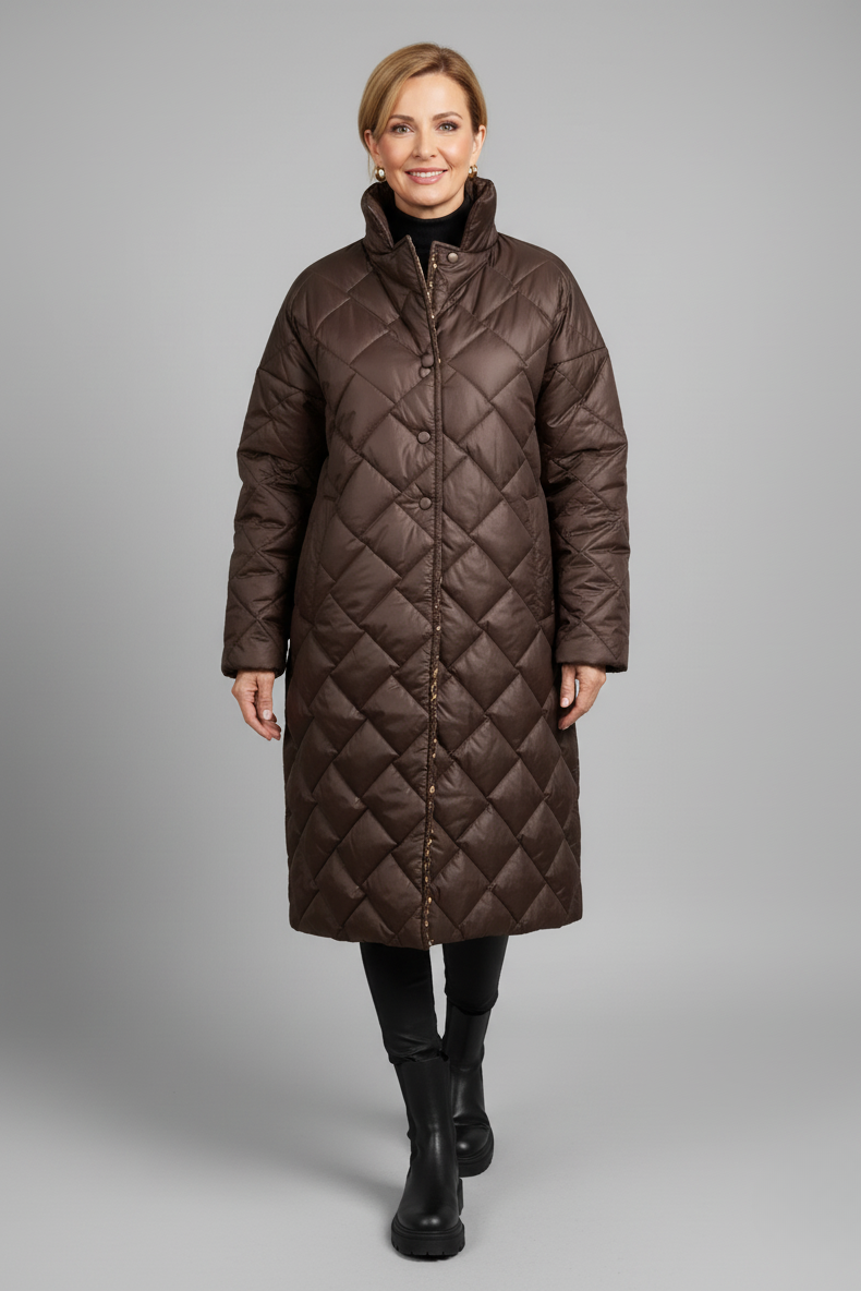 Abrigo acolchado reversible