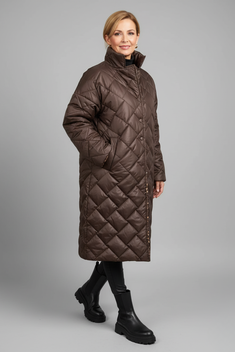 Abrigo acolchado reversible