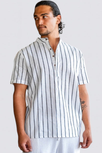 Camisa de lino costero