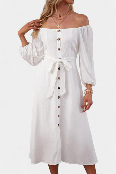 Leonor Vestido de Hombros Descubiertos