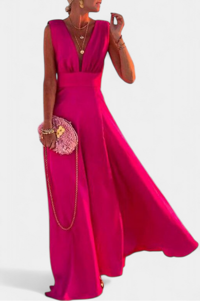 Salma Vestido A Línea con Estampado Minimalista