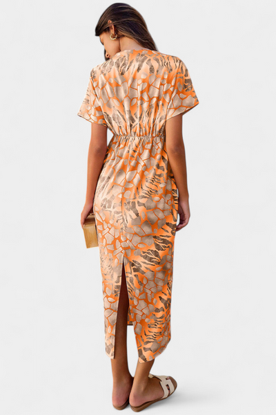 Triana Vestido con Estampado Abstracto