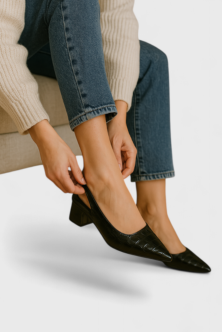 Ava Slingback de Tacón Elegante