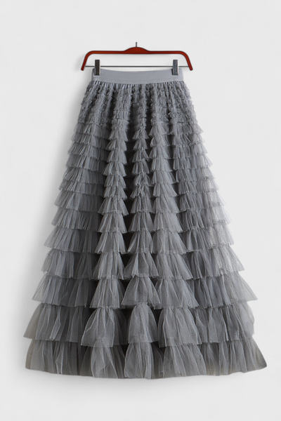 Capucine Falda Larga de Tul Vintage