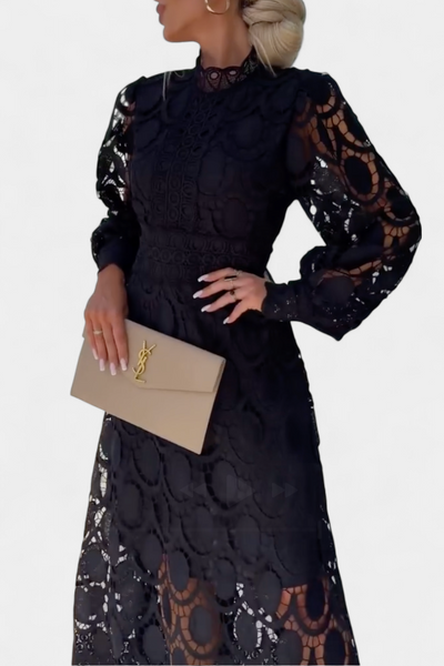 Lucinda Vestido Midi de Encaje