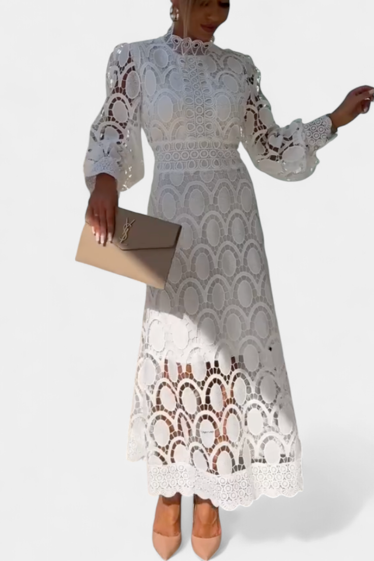 Lucinda Vestido Midi de Encaje