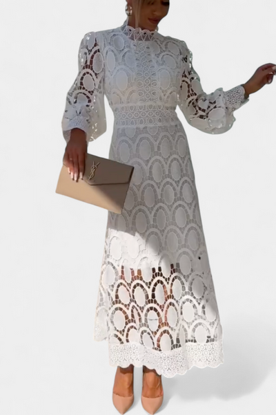 Lucinda Vestido Midi de Encaje
