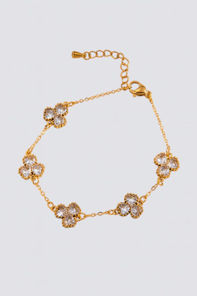 Pulsera de trébol de la fortuna