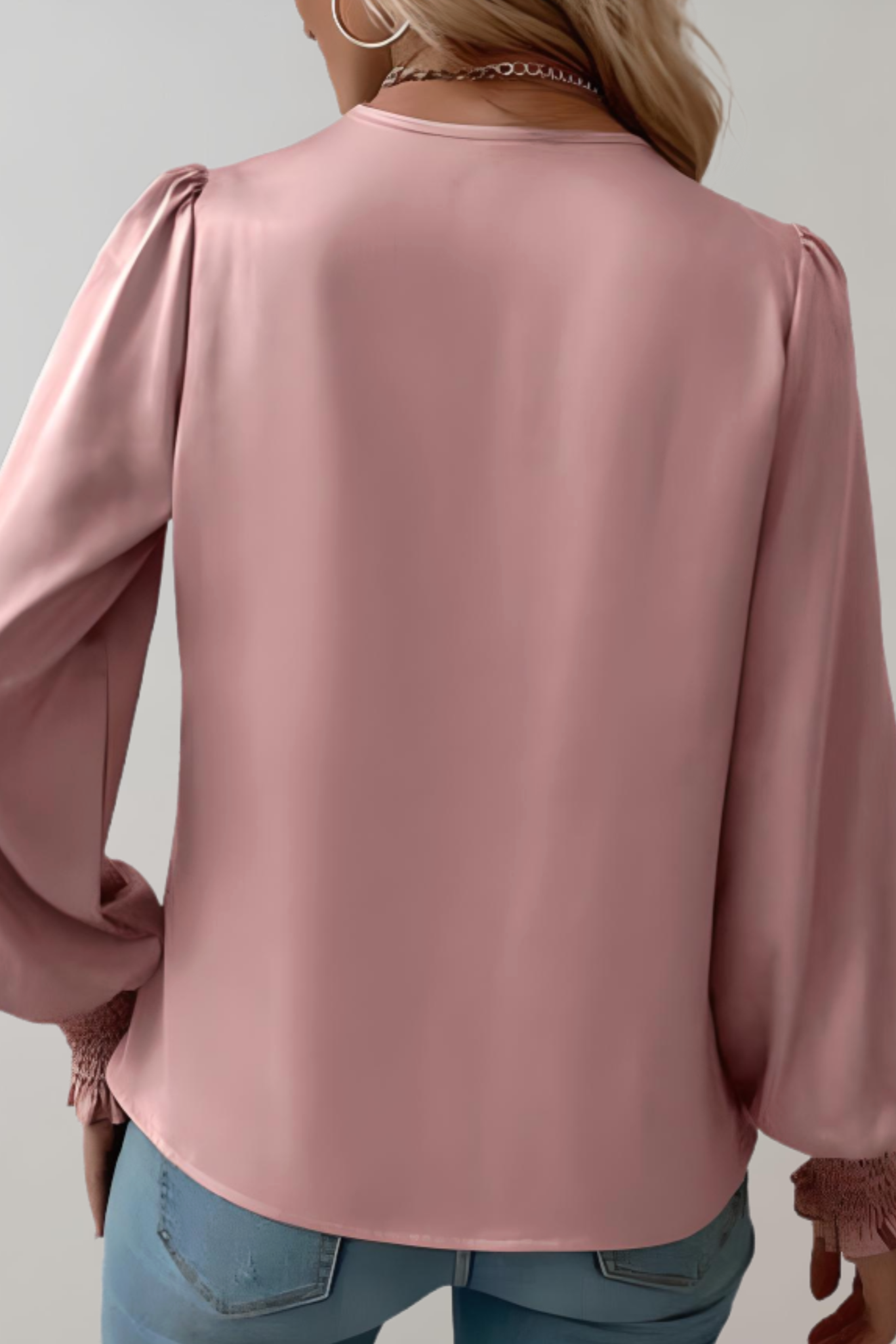 Quinn Blusa Elegante de Manga Larga