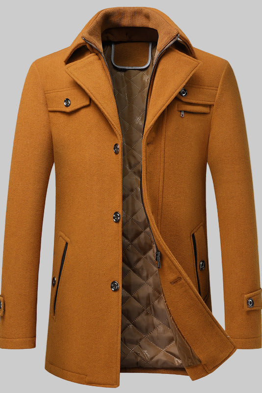 Abrigo de lana para hombre