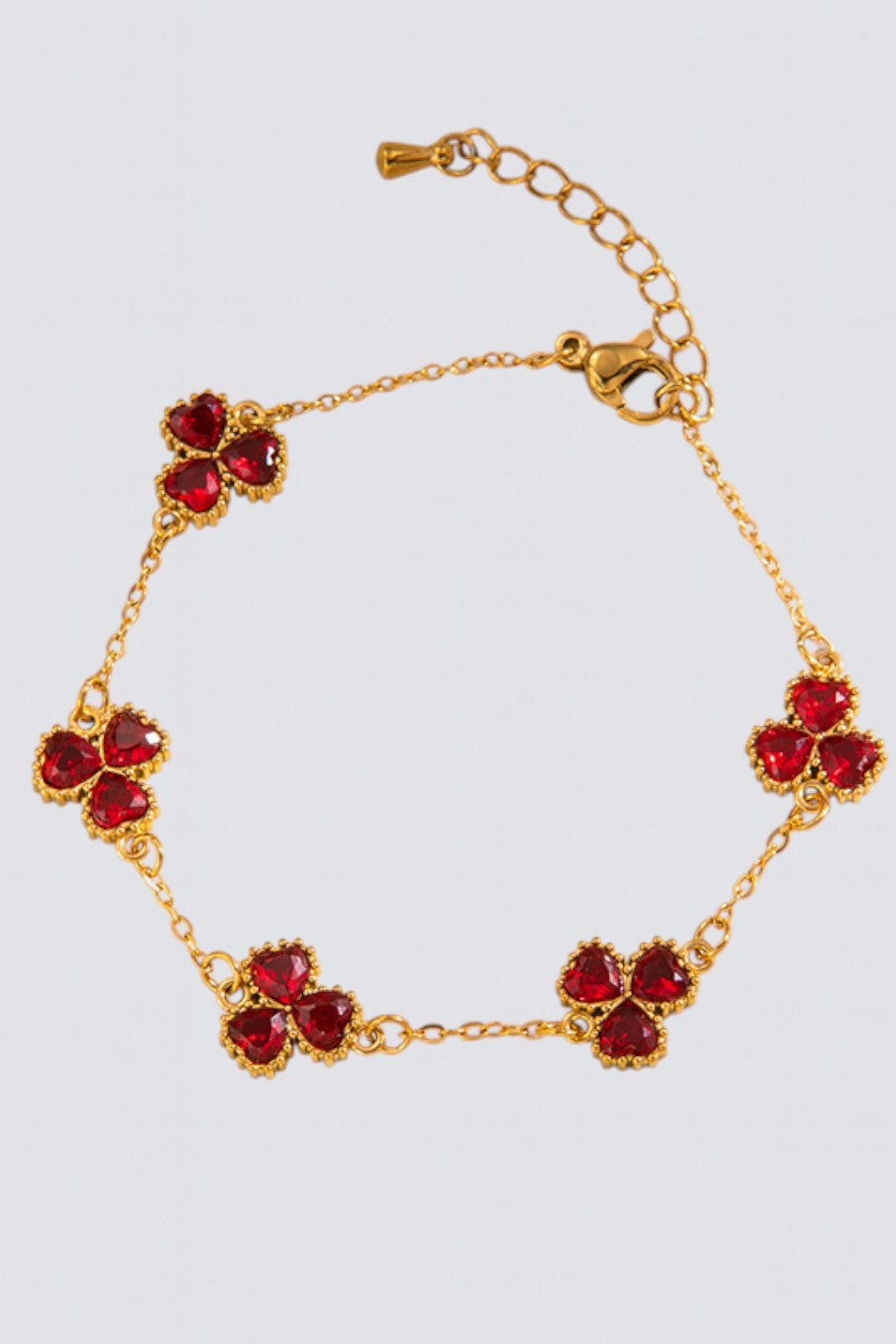 Pulsera de trébol de la fortuna