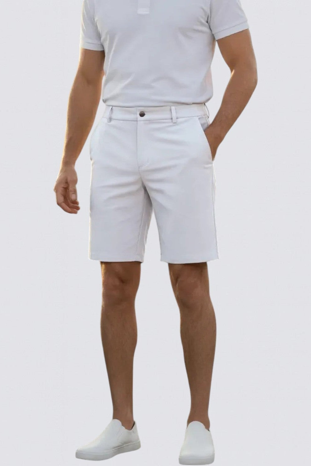 Pantalones cortos chinos ajustados