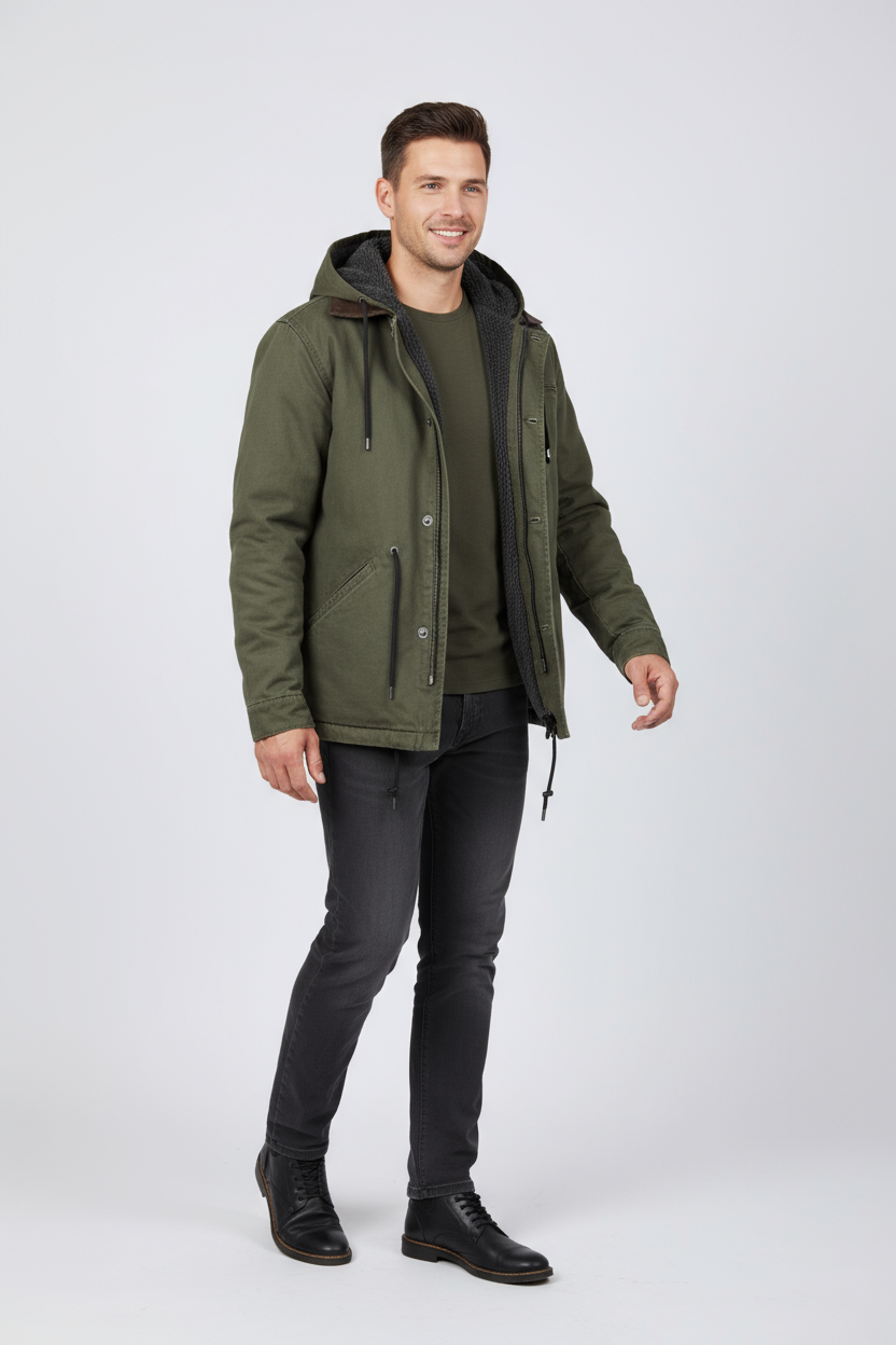 Chaqueta de otoño refinada