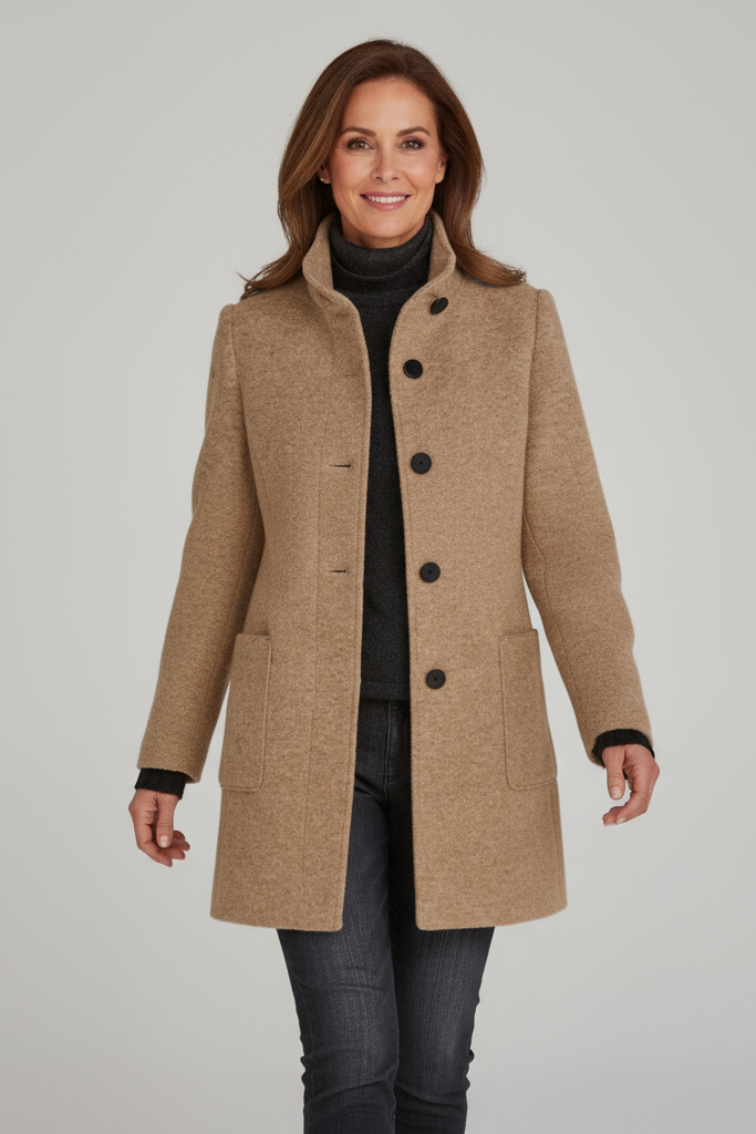 Ariana - Chaqueta de cuello alto para mujer 