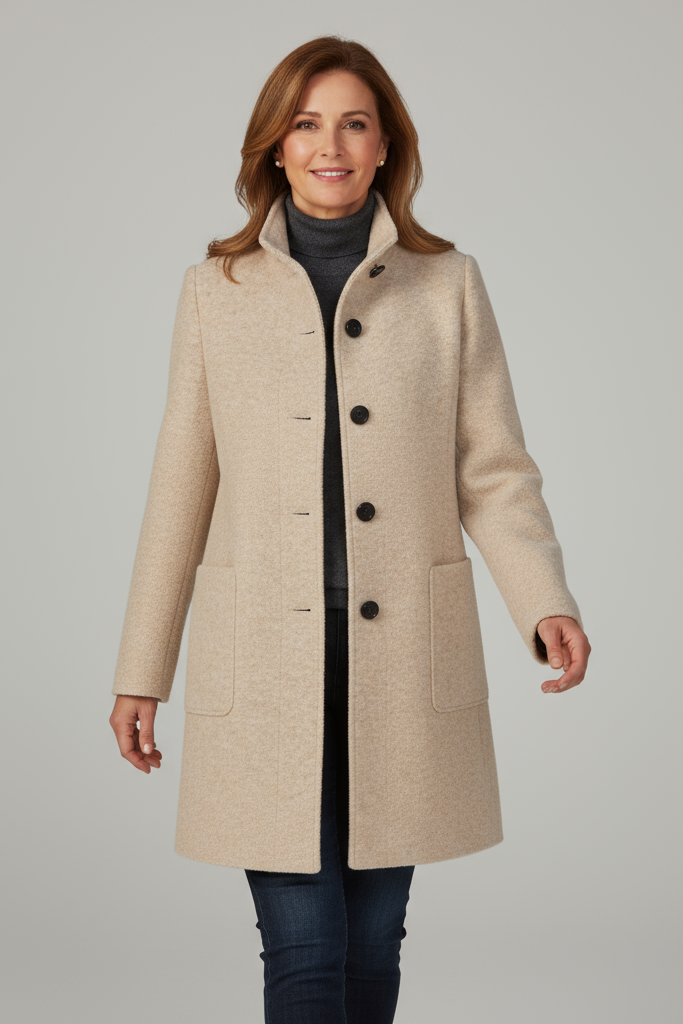 Ariana - Chaqueta de cuello alto para mujer 