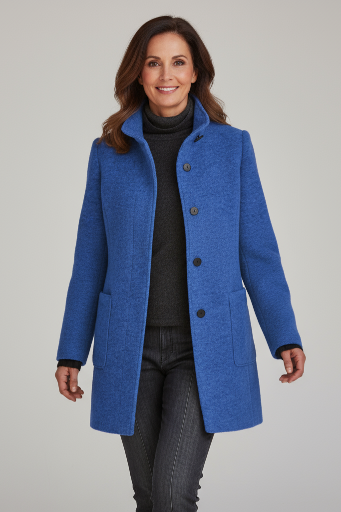 Ariana - Chaqueta de cuello alto para mujer 