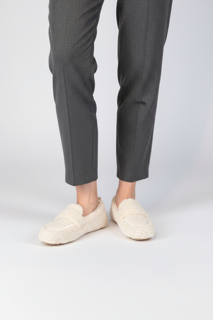 Zapatos de lana suave