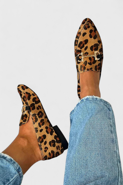 Lluvia Mocasines Elegantes con Patrón Grabado