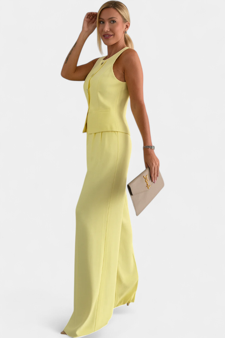 Paloma Conjunto Elegante de 2 Piezas