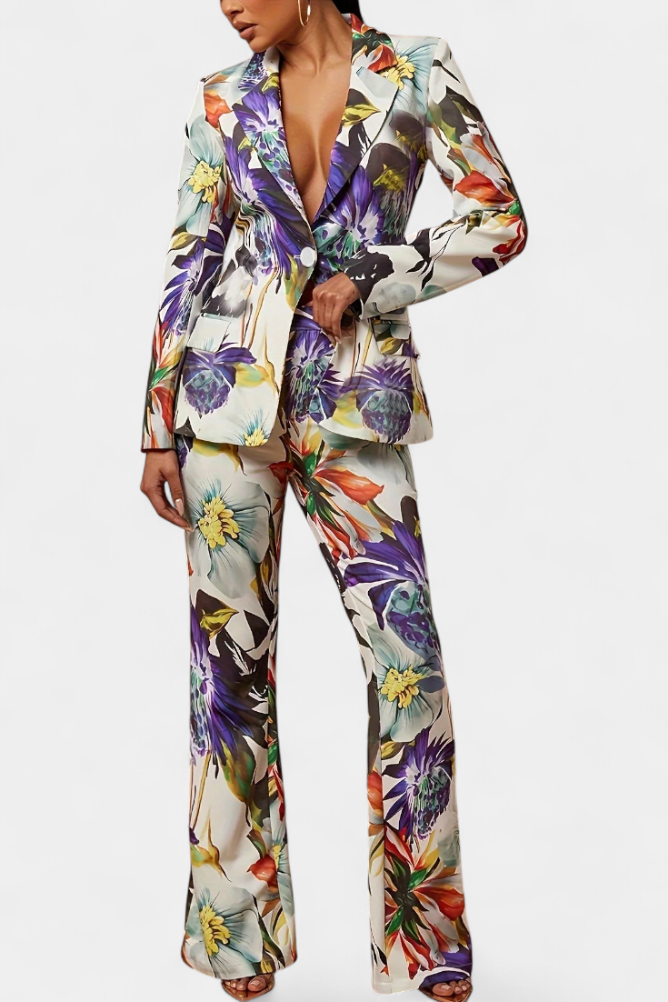 Nicolette Conjunto Floral de Sastrería