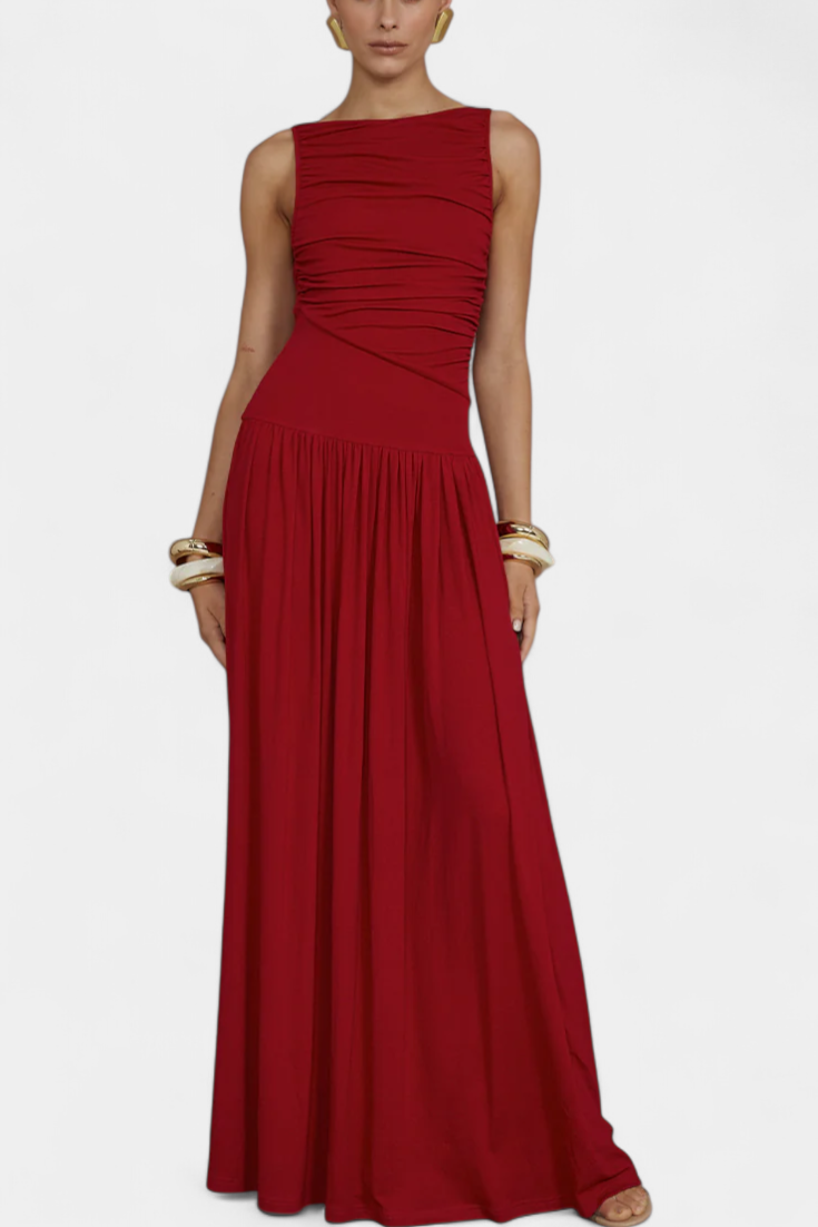 Maddy Vestido Maxi sin Mangas