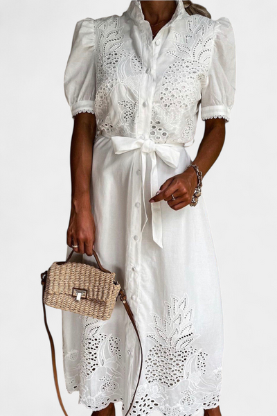 Nerea Vestido Camisero Bordado