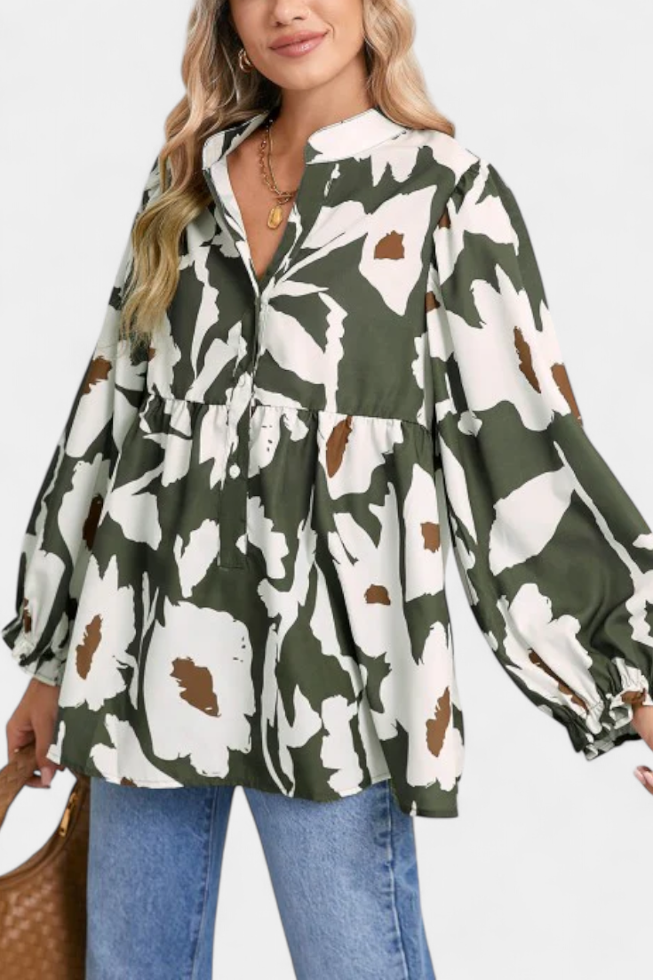 Filomena Blusa con Media Botonadura