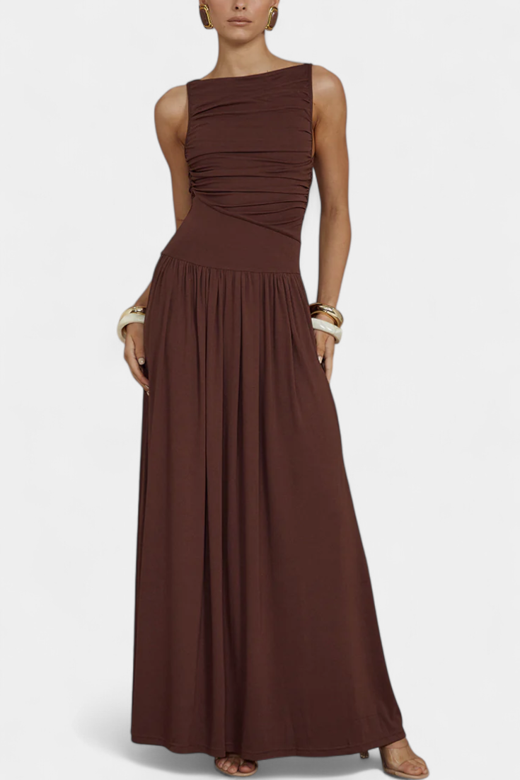 Maddy Vestido Maxi sin Mangas