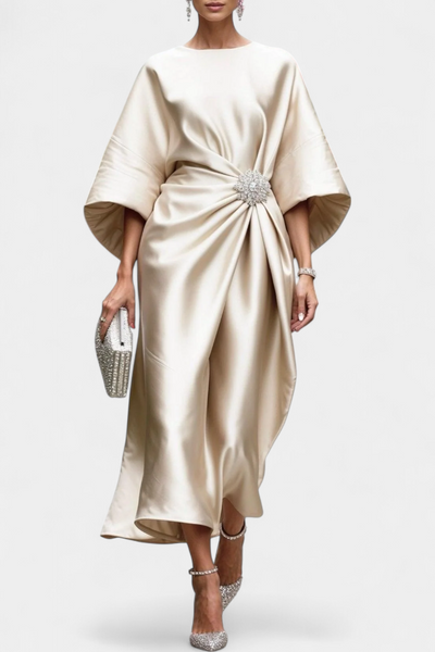 Ubelia Vestido Largo de Satén