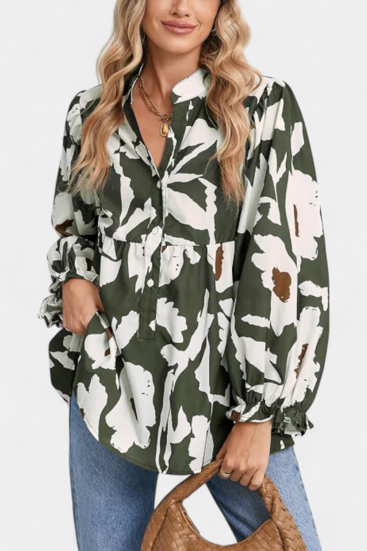 Filomena Blusa con Media Botonadura