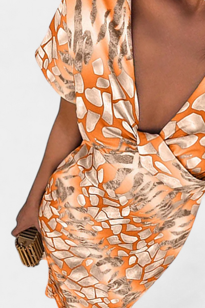 Triana Vestido con Estampado Abstracto